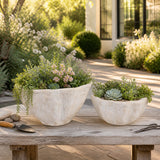 Tannervale White/Ivory Planters (Set of 2)