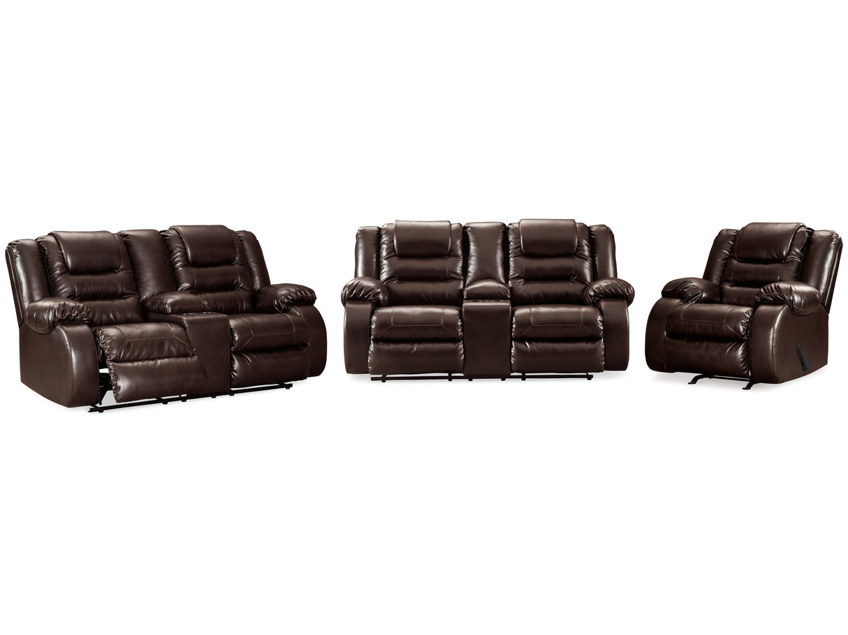 Vacherie Brown Reclining Loveseat and Recliner - Ornate Home