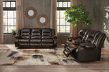 Vacherie Brown Reclining Sofa, Power Loveseat and Recliner - Ornate Home