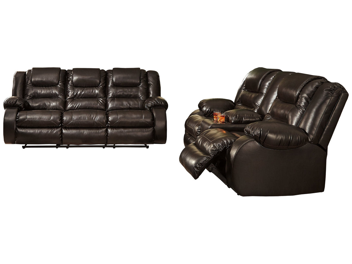 Vacherie Brown Reclining Sofa and Loveseat - Ornate Home