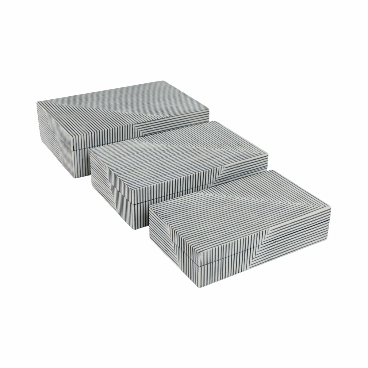Hendonlake Black/White Boxes (Set of 3)