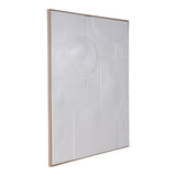 Jastro White Geometric 3-Dimensional Wall Art