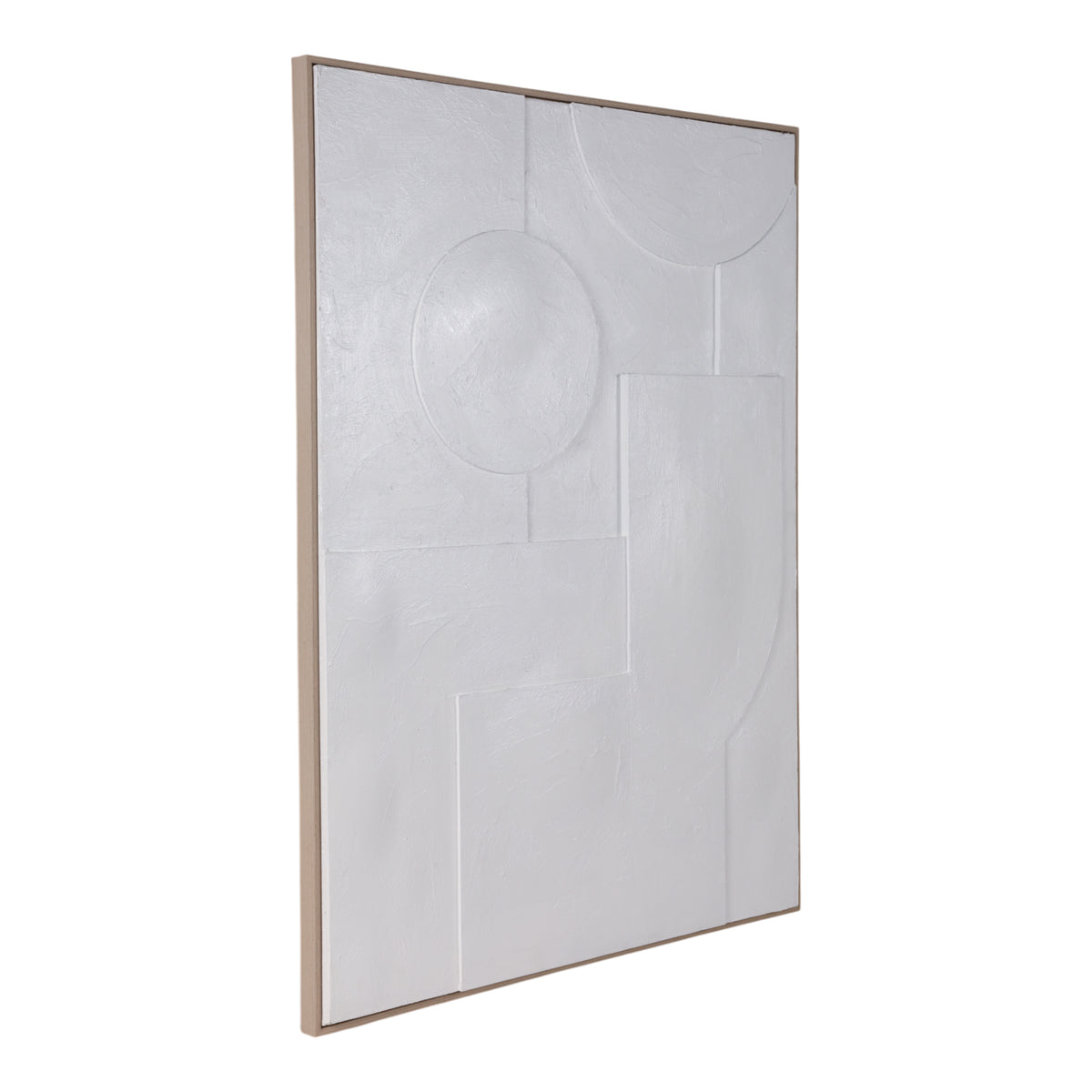 Jastro White Geometric 3-Dimensional Wall Art