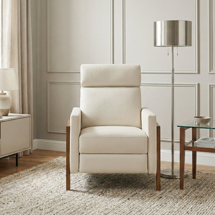Verve Beige Push Back Reclining Chair