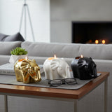 Gomez Multicolor Plumeria Elephant Candles (Set of 3)