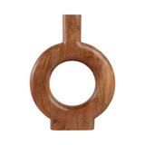 Draperwell Natural Donut Shaped Wood Vase