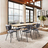 Nature's Edge Natural/Grey 79 Dining Table w/ 4 Owen Chairs