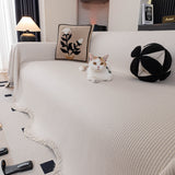 Soft Decorative Throw for Sofa and Loveseat, Textured Sofa Cover Blanket for Couch