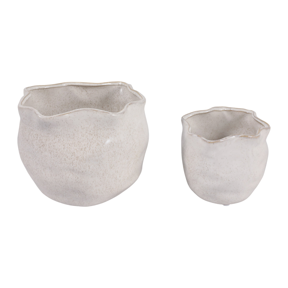 Draperstone Ivory Planters (Set of 2)