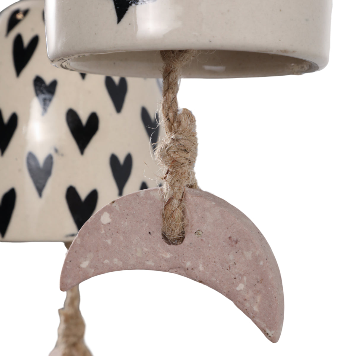 Lennonwind Ivory/Black Bells (Set of 2)