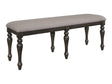 Hilara Dining Bench w/ Upholstered Seat - Ornate Home