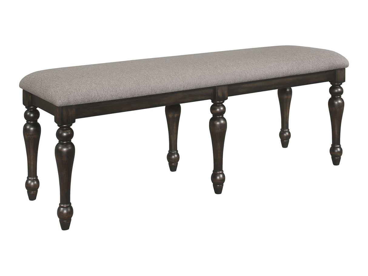 Hilara Dining Bench w/ Upholstered Seat - Ornate Home