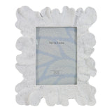 Trinidad White Large Resin Photo Frame with Coral Wave