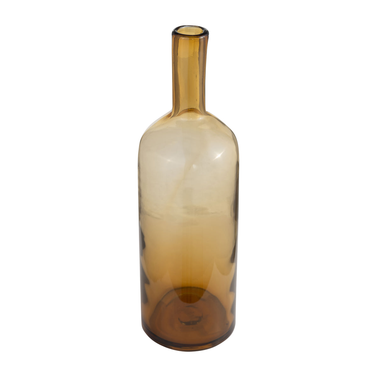 Ferrum Orange Glass Bottle with Stopper Amber