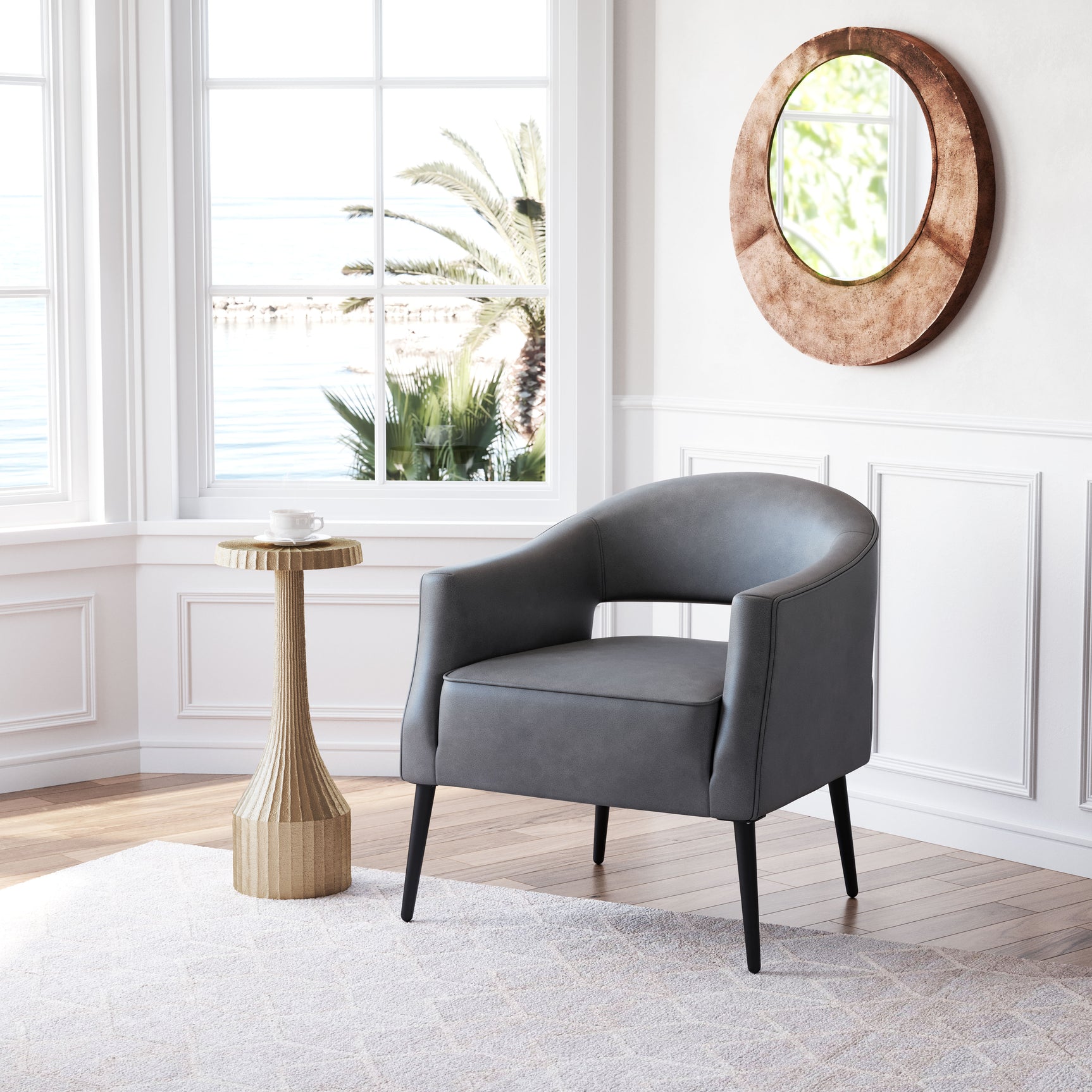 Berkeley Vintage Gray Accent Chair