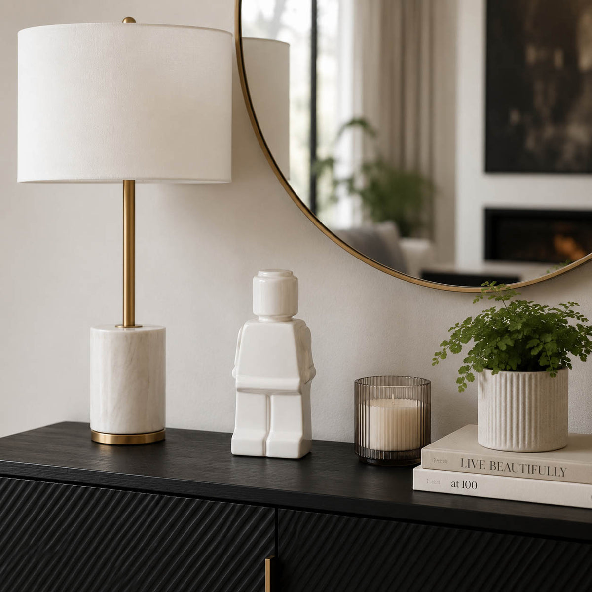 Rex Manor White Block Man Figure