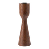 Eder Walnut Large Wood Modern Taper Holder