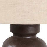 Bergenside Ivory/Brown Lamp