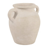 Drakewell Ivory Paper Mache Bud Vase with Handles