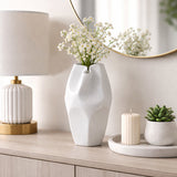 Sanitarium White Ceramic Abstract Vase
