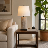Oleum Gray/White Marble Table Lamp