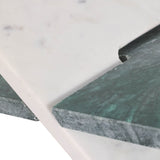 June Lake White/Green Marble Bookstand