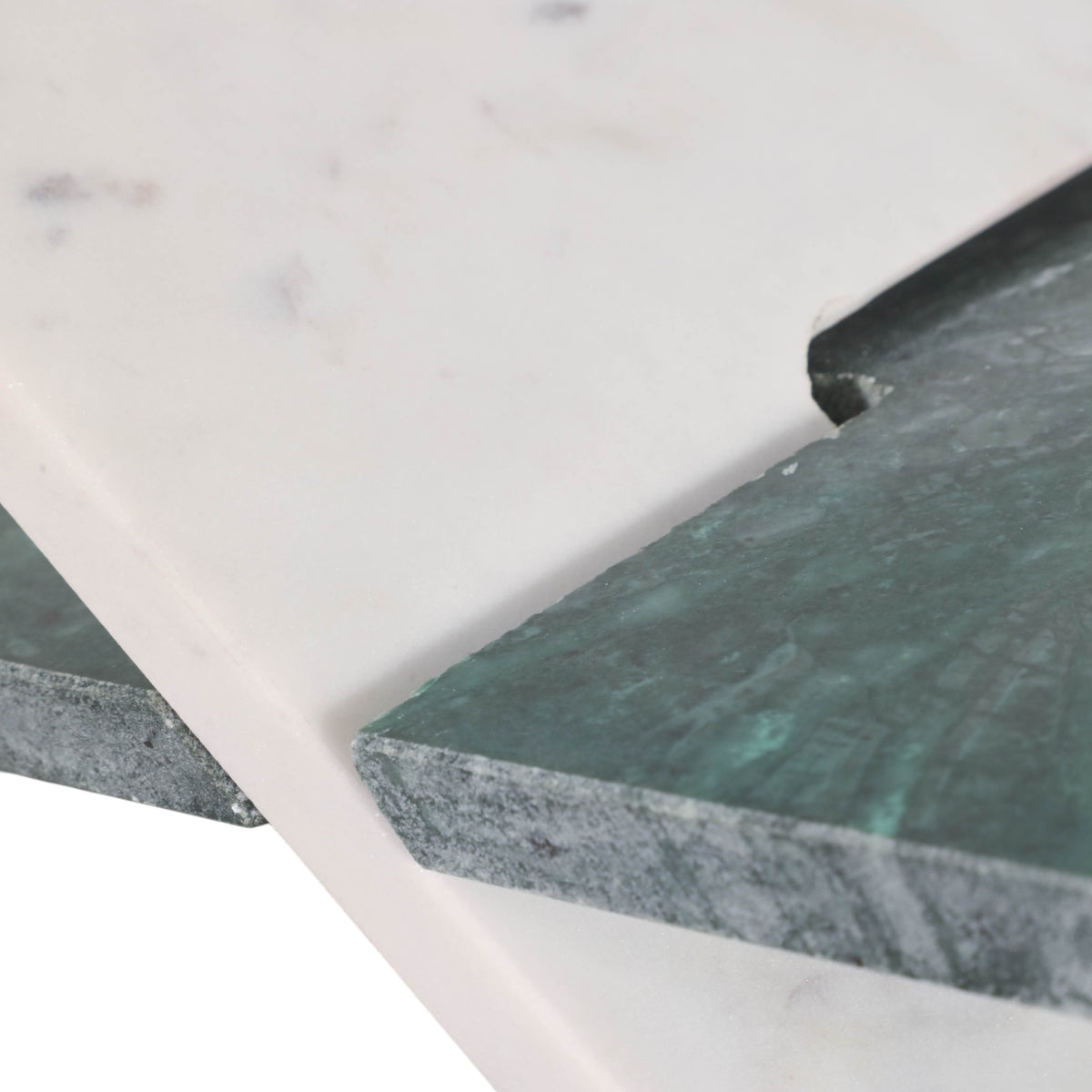 June Lake White/Green Marble Bookstand
