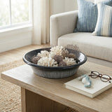 Fairhaven Blue Reactive Finish Tapered Bowl