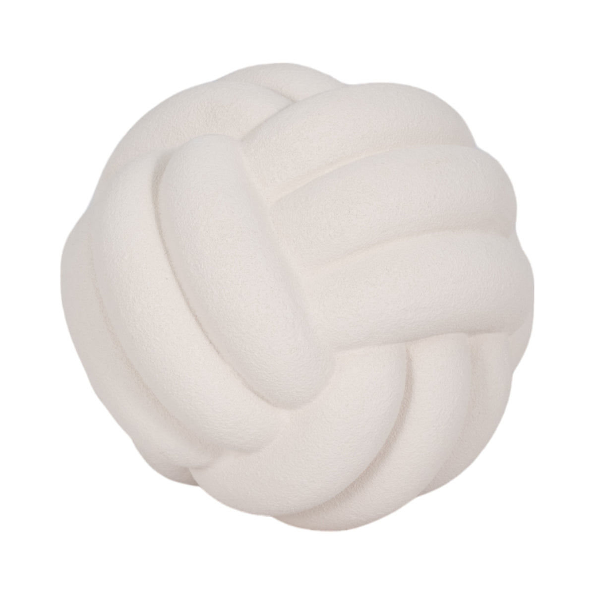 Brentonbeach White Small Rough Texture Knot Orb