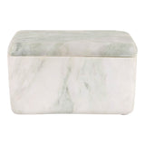 La Quinta Ivory/Green Marble Box