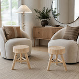 Marcwell Ivory/Tan Stool