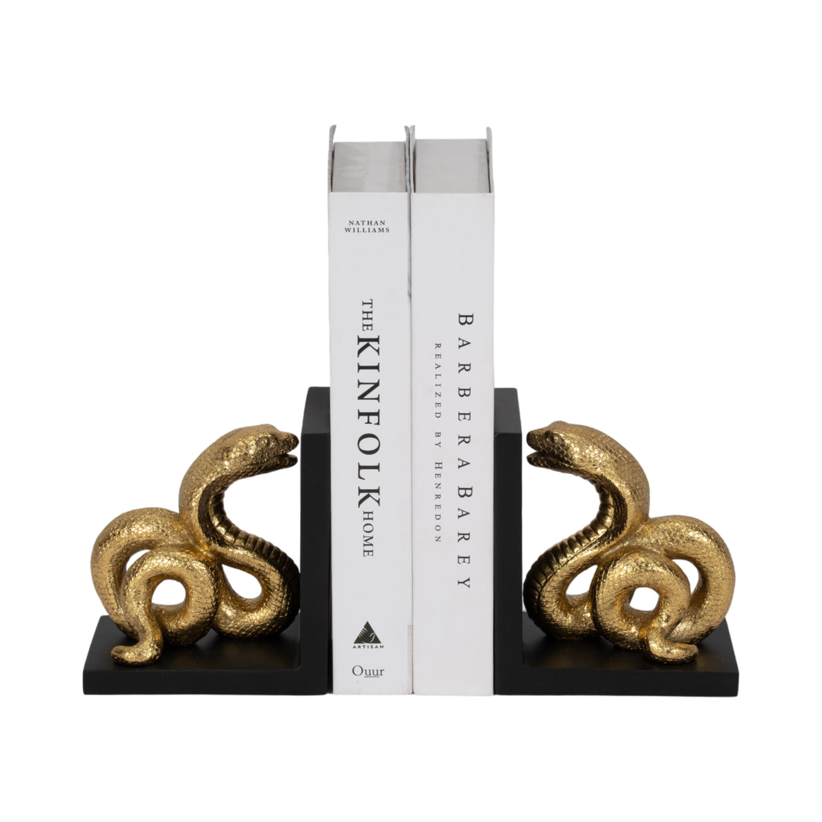 Pageholm Black/Gold Bookends (Set of 2)