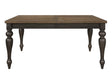 Hilara Two-Toned Dining Table w/ 18" Leaf - Ornate Home