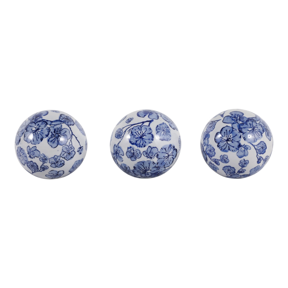 Hewittfield Blue/White Orbs (Set of 3)