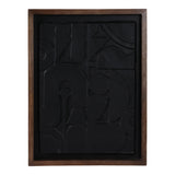 Westmorland Black/Dark Brown Paper Mache Wall Art