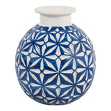 Wheeler Blue Small Ceramic Daisy Vase