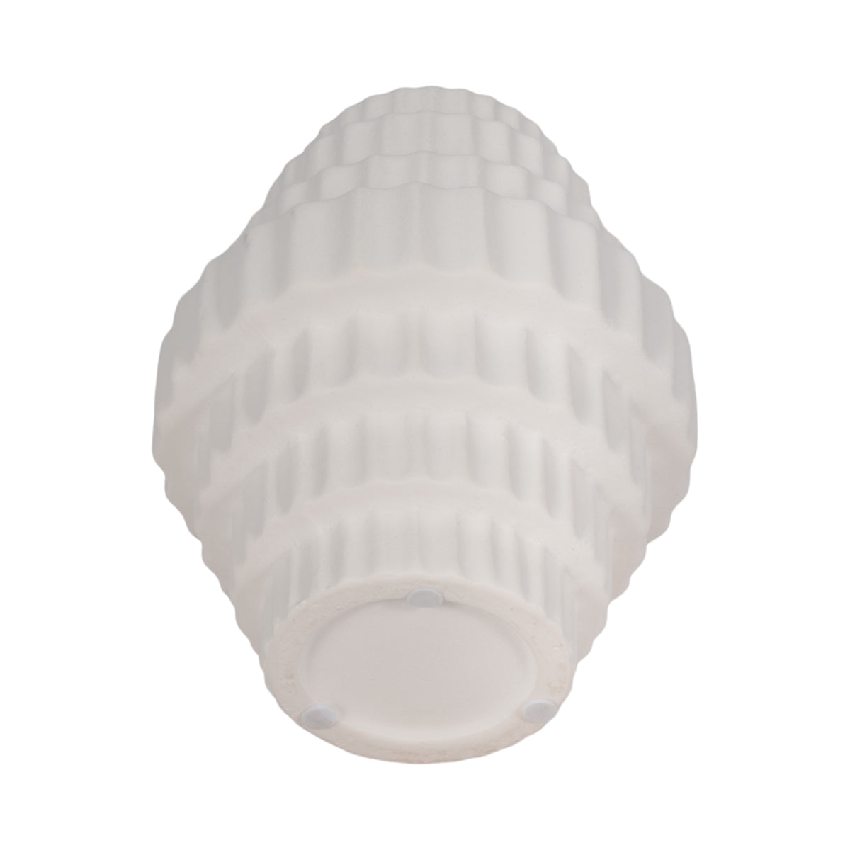 Hayes White Textured Staggered Vase