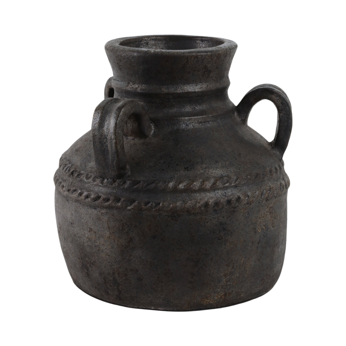 Noelwind Black Large Terracotta Triple Handle Jug