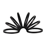 Colusa Black Metal Slinky Ring Decor