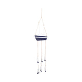 Camulos Multicolor Wood Sailboat with Hanging Fish