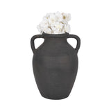 Drakewell Black Terracotta Vase with Handles