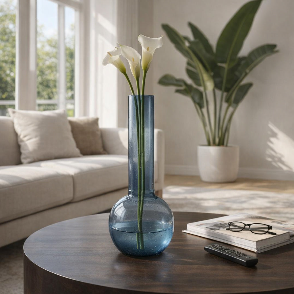 Prunedale Blue Glass Vase
