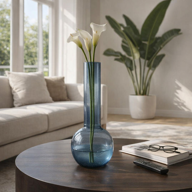 Prunedale Blue Glass Vase