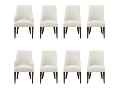 8-Piece Beever Dining Chair and Arm Chair in Cream - Ornate Home