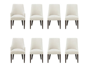 8-Piece Beever Dining Chair and Arm Chair in Cream - Ornate Home