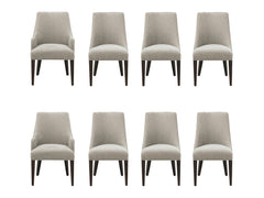 8-Piece Beever Dining Chair and Arm Chair in Taupe - Ornate Home