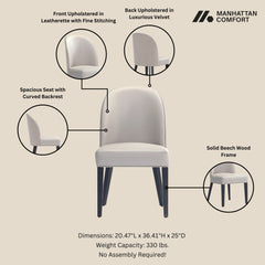 8-Piece Hillman Dining Chair and Arm Chair in Light Grey - Ornate Home