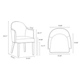 8-Piece Hillman Dining Chair and Arm Chair in Light Grey - Ornate Home