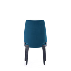 8-Piece Kara Dining Side and Arm Chairs in Blue - Ornate Home