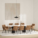 8-Piece Tremont Dining Chair in Saddle - Ornate Home